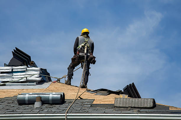 Professional Flat Roof Repair technician working in Mooreville, MS